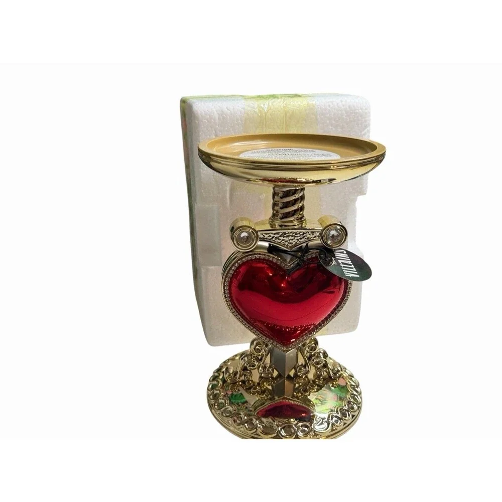 Bath & Body Works Evil Queen Pierced Heart Pedestal Disney 3-Wick Candle Holder - Picture 9 of 16